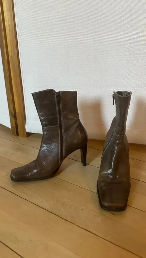 Vintage støvler med hæl