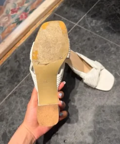 White block heels