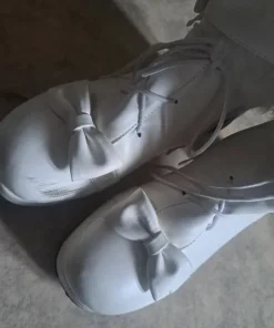 white lolita cutecore winter boots!