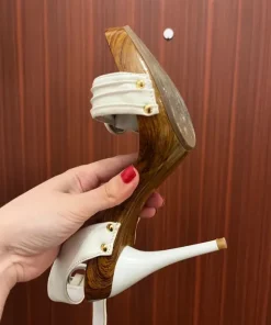 White sandals
