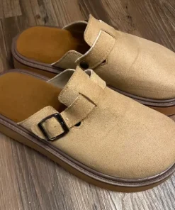 Women's Tan and Brown Clogs