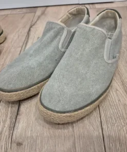 Zestaw 2 par espadryli roz 45 beżowe i szare, wkladka 29 cm